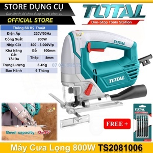 Máy cưa lọng Total TS2081006 800W