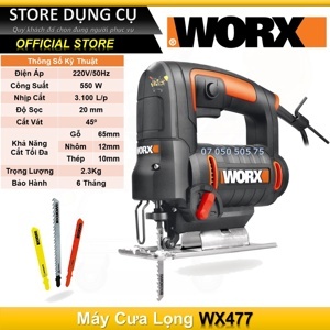 Máy cưa lọng Worx Orange 550W WX477