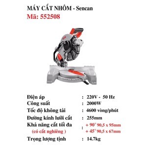 Máy cưa vòng Sencan 552508 2000W