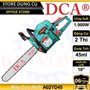 Máy cưa xích xăng 45ml DCA A02YD45