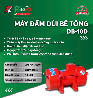 Máy đầm bàn Romano DB-10D