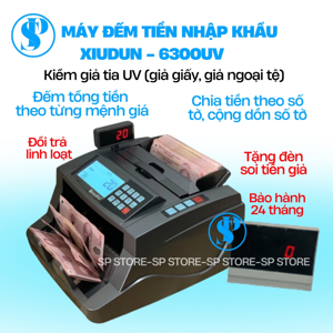 Máy đếm tiền Cashta 6300UV