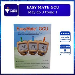 Máy đo đường huyết 3 trong 1 EasyMate GCU