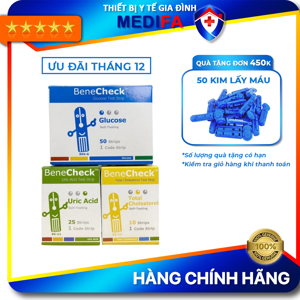 Máy đo đường huyết, mỡ máu, gút BeneCheck