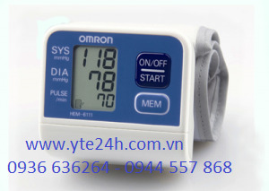 Máy đo huyết áp cổ tay Omron HEM-6111