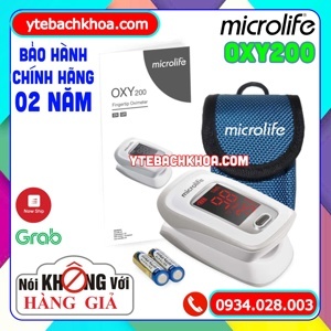 Máy đo nồng độ oxy trong máu SPO2 và nhịp tim Microlife OXY200