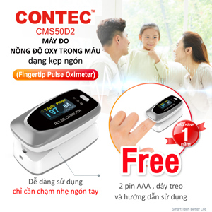 Máy đo nồng độ Oxy trong máu SPO2 Contec CMS50D2