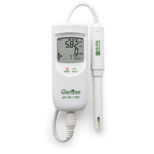 Máy đo pH/EC/TDS/Nhiệt độ cho Hydro Hanna HI9814