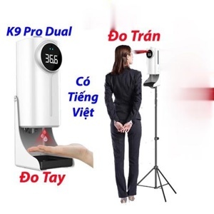 Máy đo thân nhiệt và rửa tay tự động K9 Pro Dual