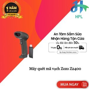 Máy đọc mã vạch 1D Zozo Z2400
