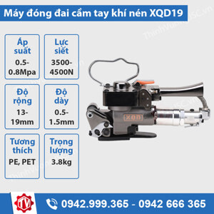 Máy đóng đai nhựa khí nén hàn nhiệt XQD 19