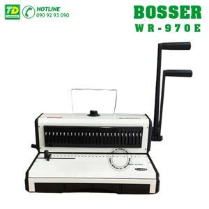 Máy đóng sách lò xo kẽm Bosser WR970E (WR-970E) - lỗ vuông