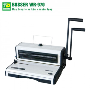 Máy đóng sách lò xo kẽm Bosser WR970 (WR-970) - lỗ vuông