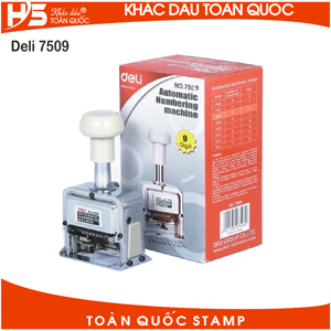 Máy đóng số nhảy Deli 7509