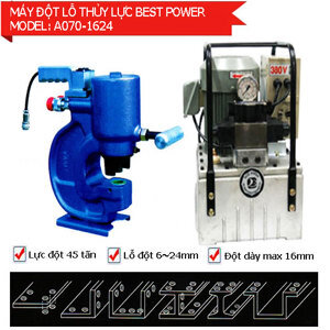 Máy đột lỗ thủy lực Best Power A070-1624