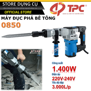 Máy đục bê tông 17mm TPC 0850