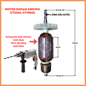 Máy đục bê tông Crown CT2344