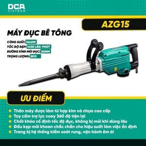 Máy đục bê tông DCA AZG15 (Z1G-FF-15) - 1240W, 30mm