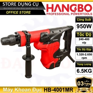 Máy đục bê tông Hangbo HB-4001MR - 950W