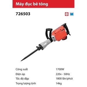 Máy đục bê tông Sencan 726503 - 1400W