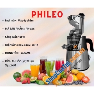 Máy ép chậm Phileo PH-266