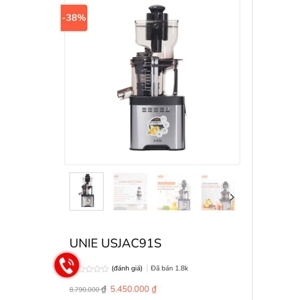 Máy ép chậm Unie USJAC91S