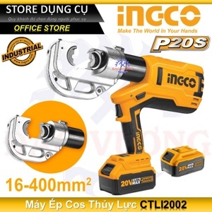 Máy ép cos thủy lực dùng pin Ingco CTLI2002