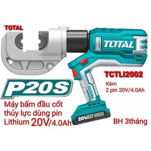 Máy ép cos thủy lực pin 20V Total TCTLI2002