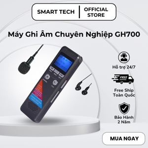 Máy ghi âm chuyên nghiệp GH-700 pin 350h liên tục