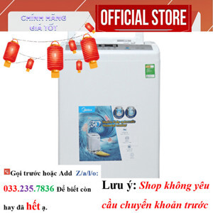 Máy giặt Midea 7.5 kg MAN-7507