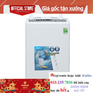 Máy giặt Midea 7.5 kg MAN-7507