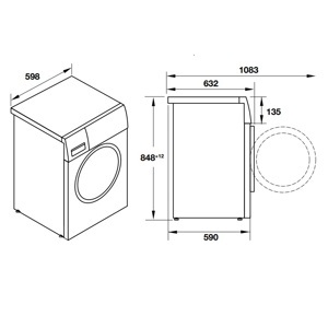 Máy giặt Hafele 9 kg 539.96.130
