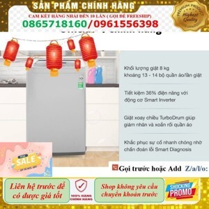 Máy giặt LG Inverter 8 kg T2108VSPM2