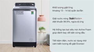 Máy giặt Panasonic 9 kg NA-F90V5LMX