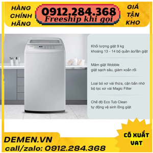 Máy giặt Samsung 9 kg WA90H4200SG/SV