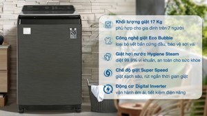 Máy giặt Samsung Inverter 17 kg WA17CG6886BVSV