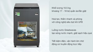 Máy giặt Toshiba lồng đứng Inverter 10.5 kg AW-DUK1150HV