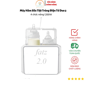 Máy hâm sữa tiệt trùng 2 bình điện tử Duo 3 Plus Fatz FB3094TK