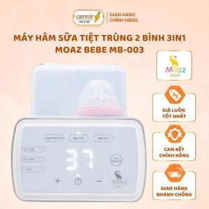 Máy hâm sữa tiệt trùng 2 bình MoazBebe MB-003