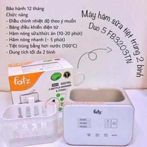 Máy hâm sữa tiệt trùng điện tử 2 bình Dou 5 Fatzbaby FB3203TN actbonus