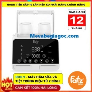 Máy hâm sữa tiệt trùng điện tử 2 bình Dou 5 Fatzbaby FB3203TN actbonus