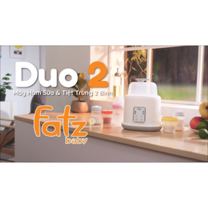 Máy hâm sữa tiệt trùng Fatzbaby DUO2 FB3223SL - 2 bình điện tử