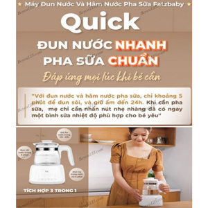 Máy hâm và đun nước pha sữa điện tử quick 9 FB3526TN