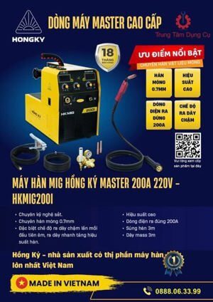 Máy hàn điện tử Hồng ký HK Mig 200I