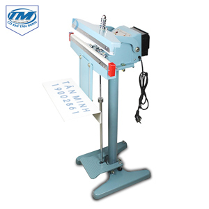 Máy hàn miệng túi dập chân có giá đỡ hàng Việt Nam PFS 350