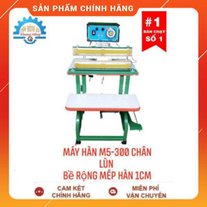 Máy hàn miệng túi dập chân má đồng hàng Việt Nam M5-300