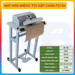 Máy hàn miệng túi dập chân SF700