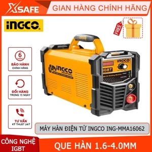 Máy hàn que inverter IGBT Ingco ING-MMA1606, 6.3kVA - 160A