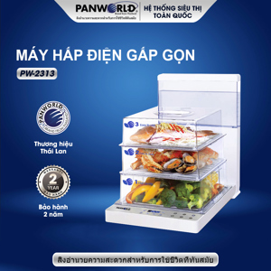 Máy hấp điện gấp gọn Panworld PW-2313