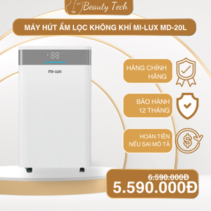 Máy hút ẩm lọc không khí Mi-lux MD-20L
